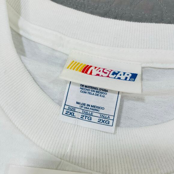Vintage Nascar Shirt‎ Mens XXL White Long Sleeve Big Logo Graphic NWT Racing - Picture 5 of 10